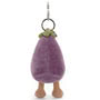 Jellycat Vivacious Vegetable Aubergine Bag Charm Back