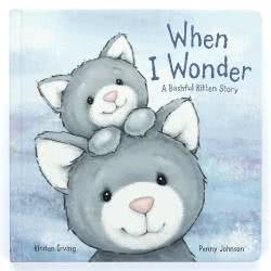 Jellycat When I Wonder Book, a curious kitty adventure, beautifully illustrated board book.