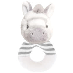 Keeleco Cuddle Zebra Ring Rattle