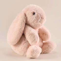 Lilla & Stora Bjorn Pink Rabbit Soft Toy 30cm. If you are really looking for luxury, look no further, this is Swedish design at it's best. The fabric is sumptuous and thick and exudes quality! It has a weighty feel and is really well filled, it has p