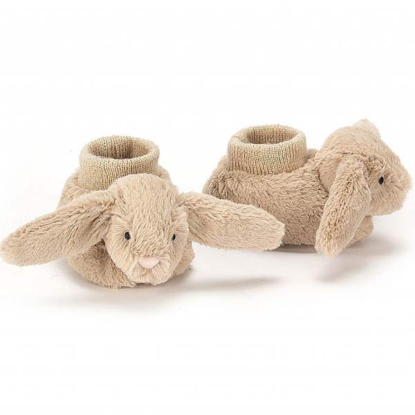 Bashful Beige Bunny Booties