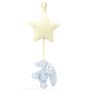 Bashful Blue Bunny Star Musical Pull