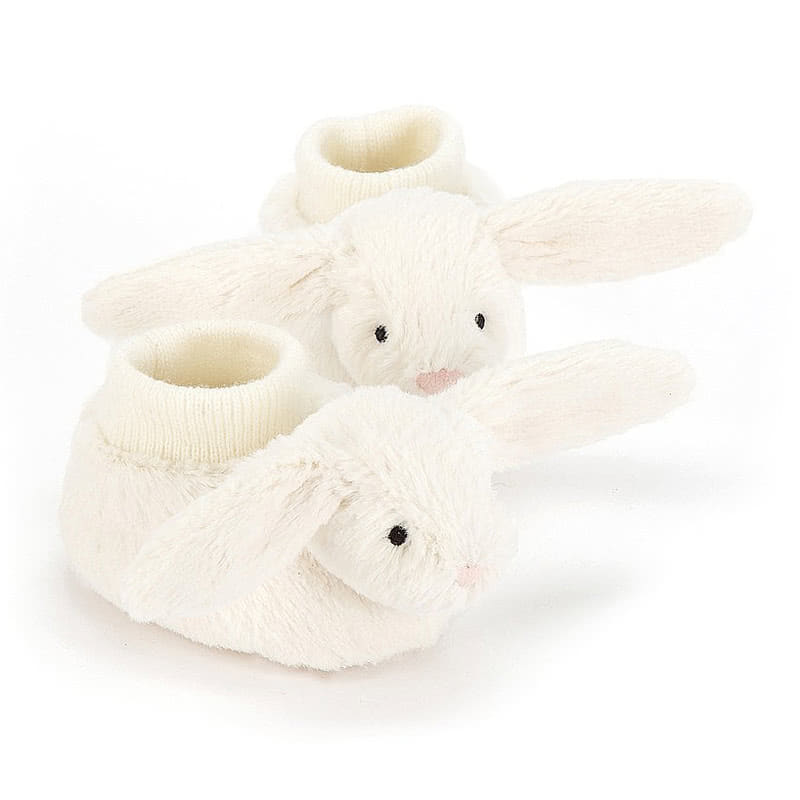 Bashful Cream Bunny Booties