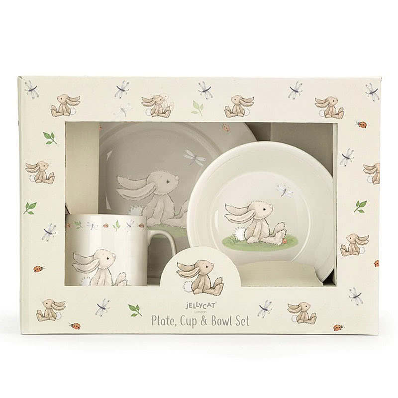 Bashful Bunny Bowl, Cup & Plate Set