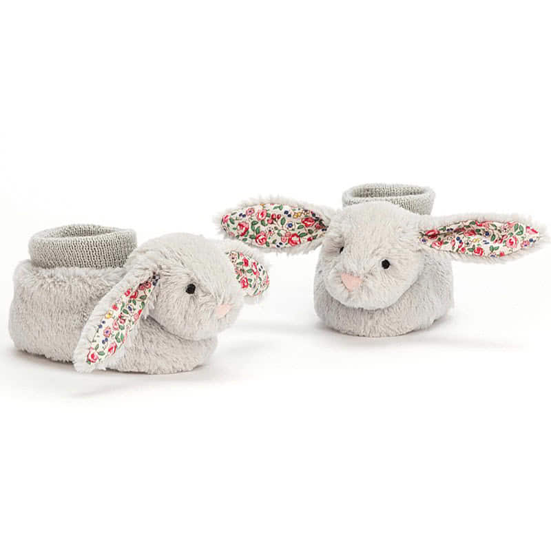 Blossom Silver Bunny Booties