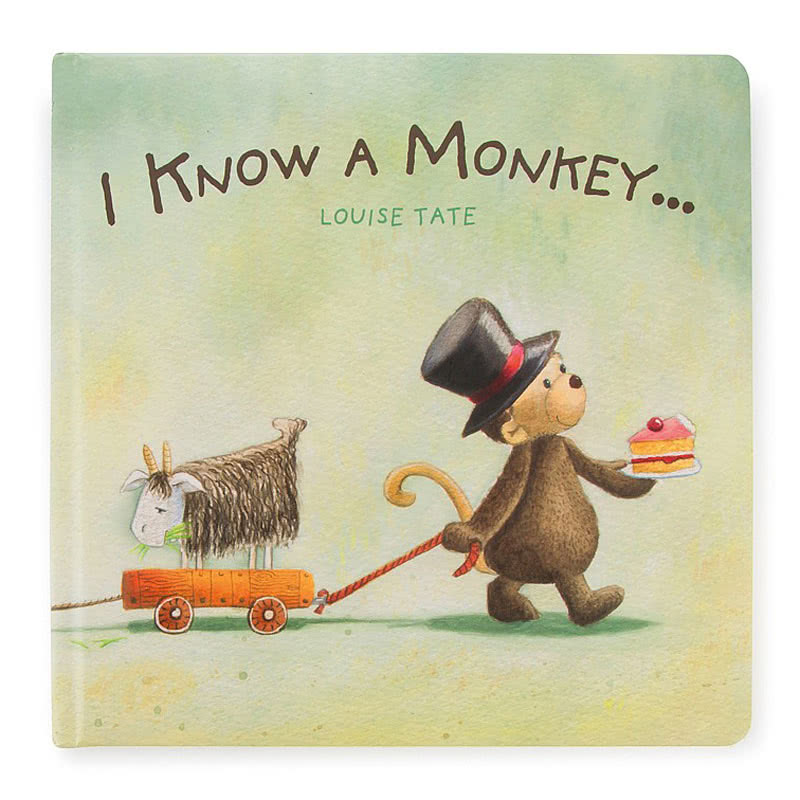 JellycatI Know a Monkey Book
