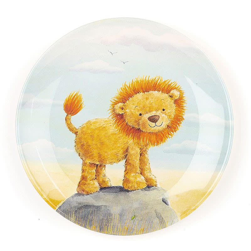 Very Brave Lion Melamine Plate