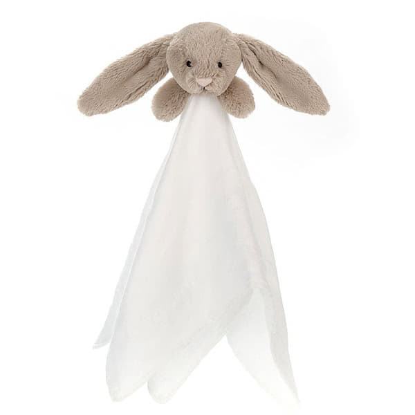 Bashful Beige Bunny Muslin Soother