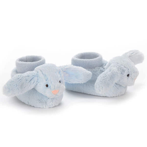 Bashful Blue Bunny Booties