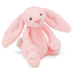 Bashful Pink Bunny Rattle 