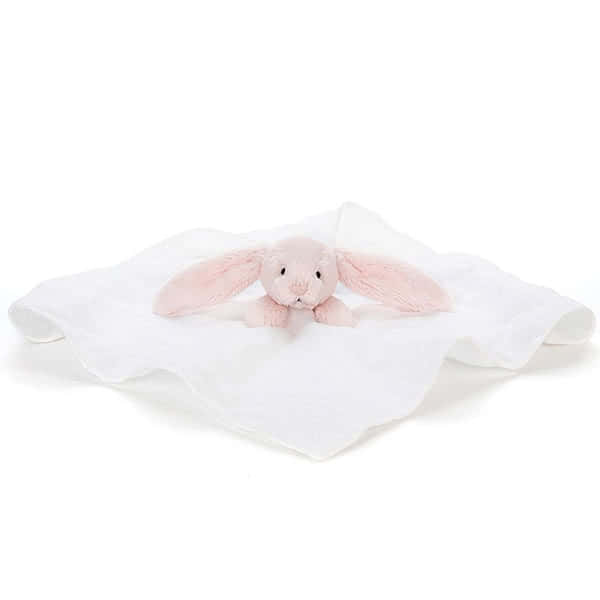 Bashful Pink Bunny Muslin Soother