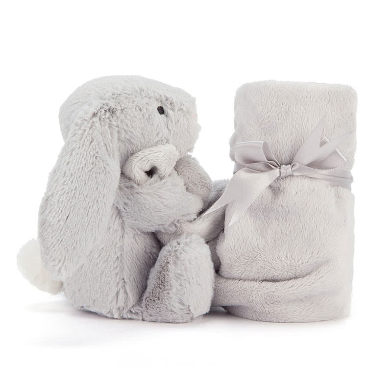 jellycat silver bunny soother