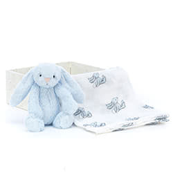 Bashful Blue Bunny Gift Set