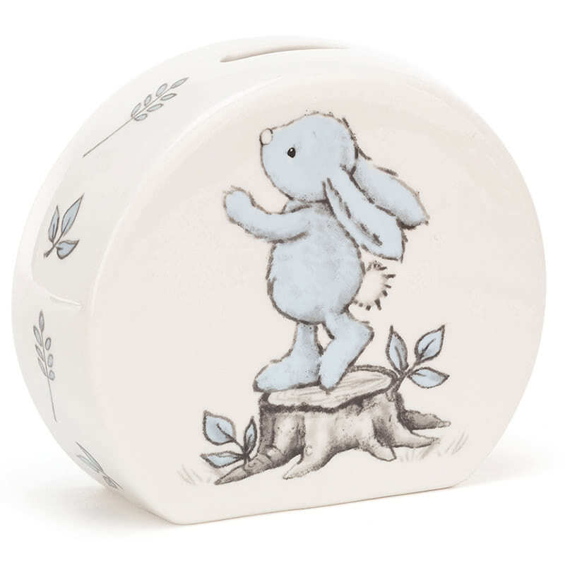 Bashful Blue Bunny Money Box