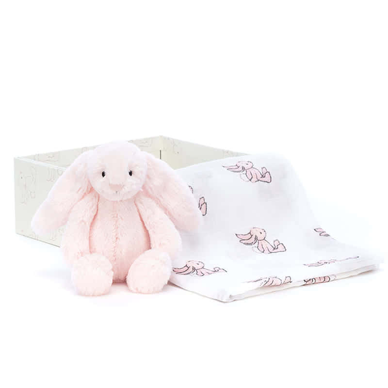 JellycatBashful Pink Bunny Gift Set