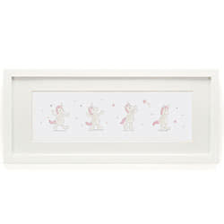 Bashful Unicorn Framed Print
