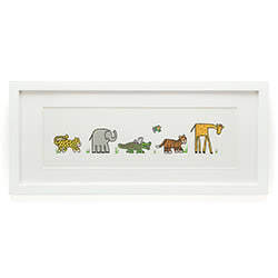 Jungly Tails Framed Print