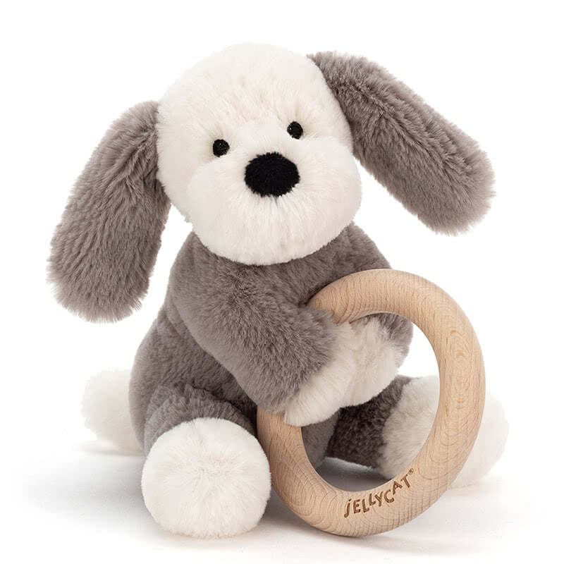 Shooshu Puppy Wooden Ring Toy