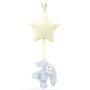 Bashful Blue Bunny Star Musical Pull - Old Small Image