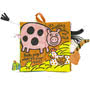 Little Jellycat Farm Tails Book Open