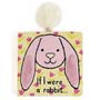 Jellycat If I were a Rabbit Board Book Pink