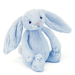 Bashful Blue Bunny Rattle 