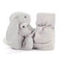 Jellycat Bashful Silver Bunny Soother - Old Side