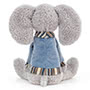 Jellycat Lingley Elephant Back