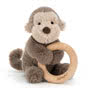 Shooshu Monkey Wooden Ring Toy Small Image
