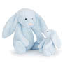Baby Jellycat Bashful Blue Bunny Group