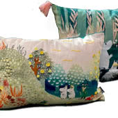 Moomin Cushions including Moomin Hill and Forest