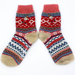 Moomin Fair Isle Little My Socks