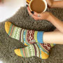 Moomin Moomin Fair Isle Socks wearing