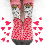 Moomin Moomin Heart Printed Socks Wearing