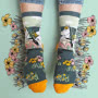 Moomin Moomin Lotus Printed Socks Wearing