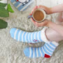 Moomin Moomin Stripe Slipper Socks Wearing