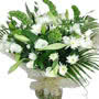 Flower Delivery Pure White Hand Tied 