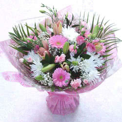 Flowers Pink Euphoria Hand Tied Bouquet