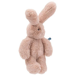 Moulin Roty Arthur et Louison Pink Rabbit Small..This super soft, little bunny comes with fluffy dusty rose pink fur, lovely long ears, black glossy eyes, delicate velvet matching nose, fluffy bobtail, a really well filled plush rabbit.