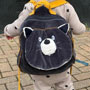 Moulin Roty Les Moustaches Alphonse Backpack wearing