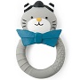 Les Moustaches Grey Cat Teething Ring Small Image