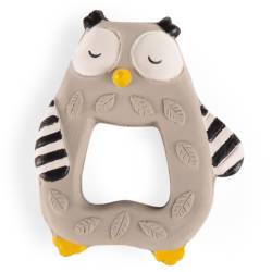 Les Moustaches Owl Teething Ring
