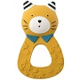 Moulin Roty Les Moustaches Yellow Cat Teething Ring 