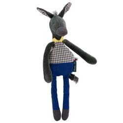 Moulin Roty Pomme Des Bois Donkey Baby Rattle Comforter