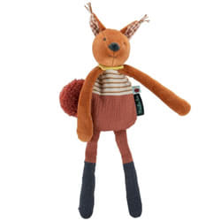 Moulin Roty Pomme Des Bois Squirrel Rattle/Comforter