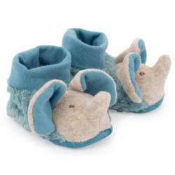 Moulin Roty Sous Mon Baobab Bergamote Elephant Slippers