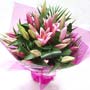 Pink Lily Bouquet Small Image