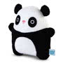 Noodoll Noodoll Black Panda Ricebamboo Plush Toy Side