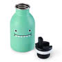 Noodoll Ricedino Green Water Bottle Open