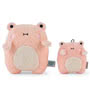 Noodoll Ricelily Pink Frog Mini Plush Toy Group